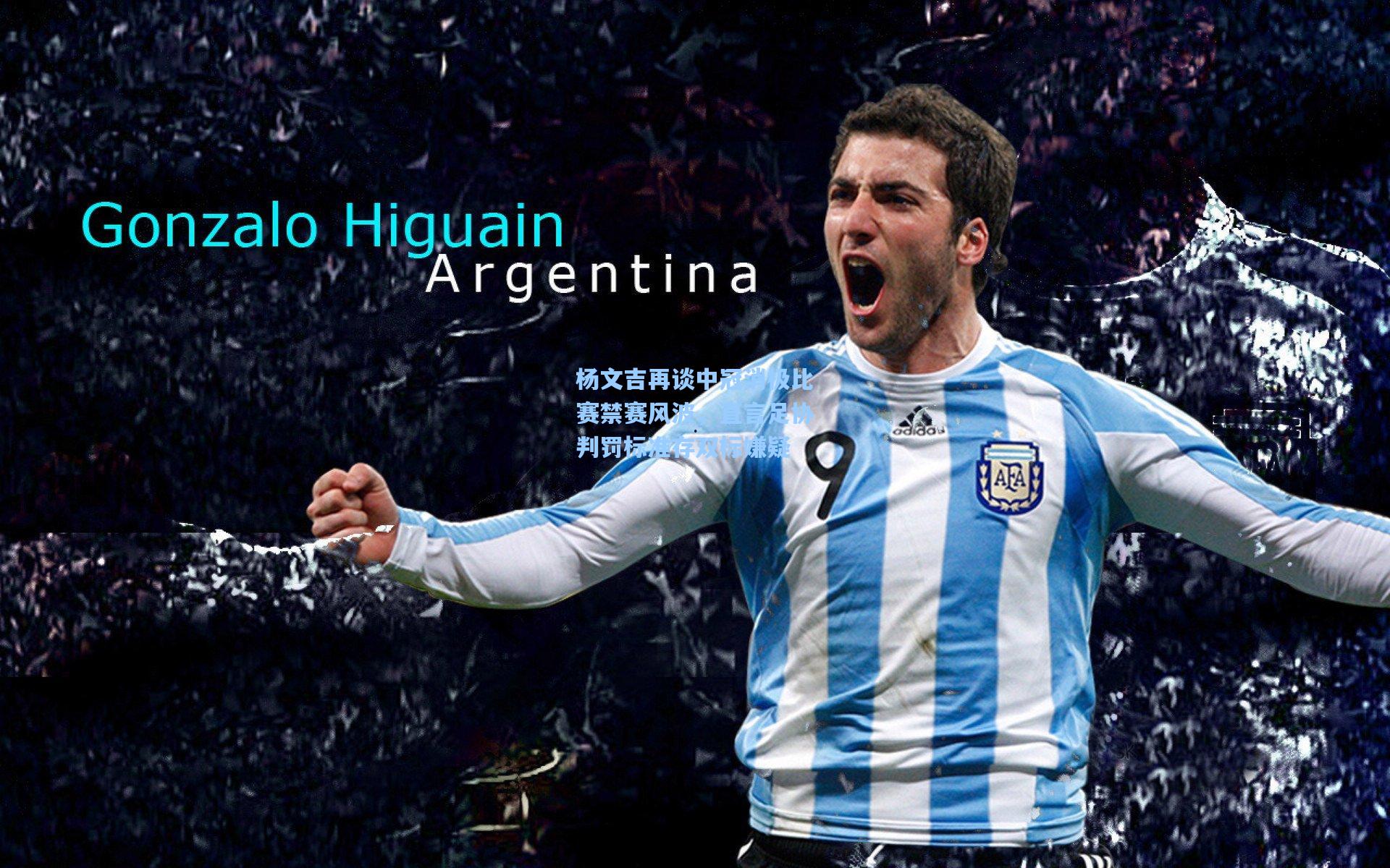 杨文吉再谈中冠消极比赛禁赛风波，直言足协判罚标准存双标嫌疑